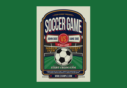 Soccer Game Sport Flyer