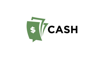 Illustration vector of cash money for finance business logo design template element