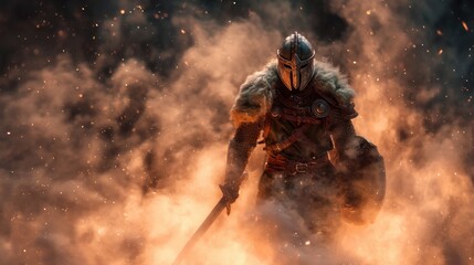 Warrior fantasy illustration