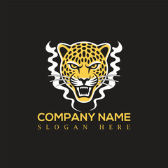 Fototapeta premium tiger head logo