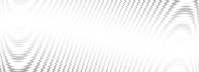 Abstract grey wave line background. Light gray dynamic striped texture. Warped and curved lines wallpaper for technology design template, presentation, brochure, leaflet, booklet. Vector backdrop
