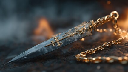 Dark amulet pendant