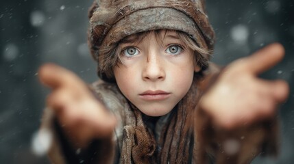 Child winter portrait