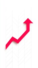 Upward trend graphic