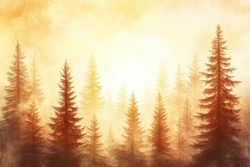 Golden Forest Sunrise