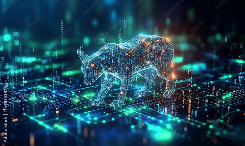 Poster technology digital data abstract background, data analysis and access to digital data, digital cyber