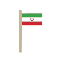 Iran National Flag Vector image
