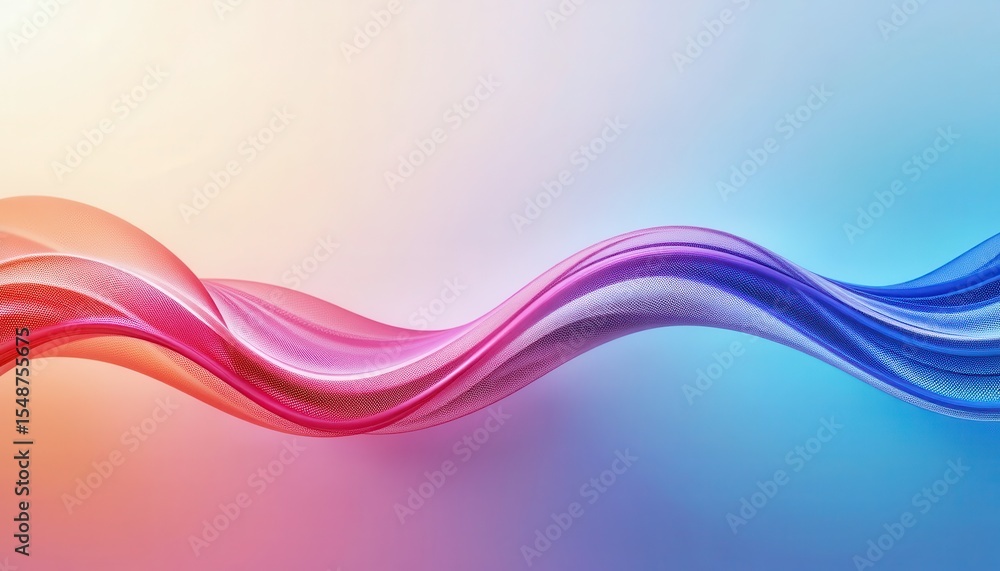 Aufkleber Creative and vibrant abstract background design for computer screens showcasing colorful waves