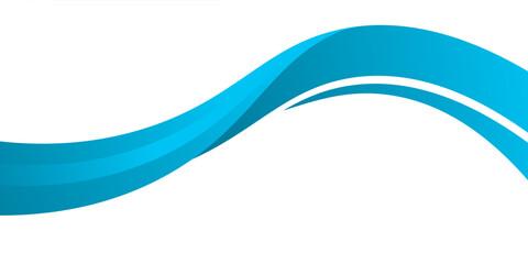 Blue creative wave business banner background vector illustration eps10