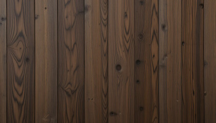 Fototapeta premium Dark Wood Plank Wall Texture with Natural Grain.