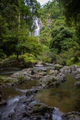 
Khlong Lan Waterfall is one of the most beautiful and grand waterfalls in Thailand. Below it is a large pool where you can swim. It is located in Khlong Lan National Park, Kamphaeng Phet