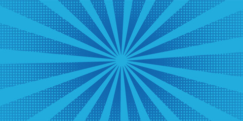 Comic abstract blue background - Comic Syle