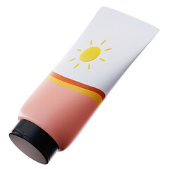  3D Illustration Sun Screen