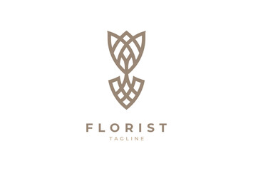 Florist Logo, modern Flower decorative logo design, vector illustration