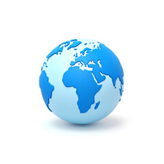 Fototapeta premium Global Connections 3D Representation of Earth