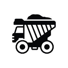 Black solid icon for belaz