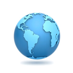 Naklejka premium Explore the World Stunning 3D Globe Design