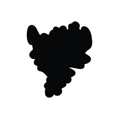 Black solid icon for midlands