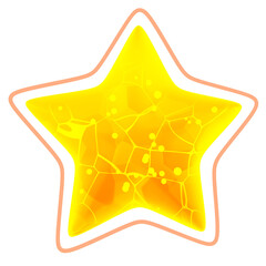 Cute cartoon style jewel stars.