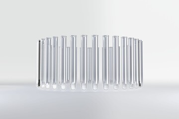 Test tube with chemical solution