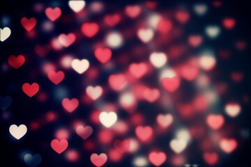 Digitally generated Valentines heart pattern