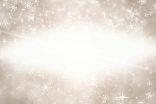 Naklejki Digital composite image of snowflakes