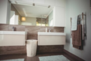 Interior of modern bathroom