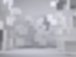 Defocused image of office