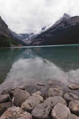 Lake and mountain at countryside