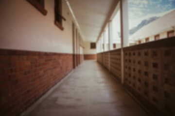 Empty passage in university