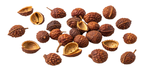 Sichuan Peppercorns Scatter, Isolated on Transparent Background, Spice, Food Photography, Sichuan pepper, spice, food
