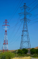High voltage electric transmission tower