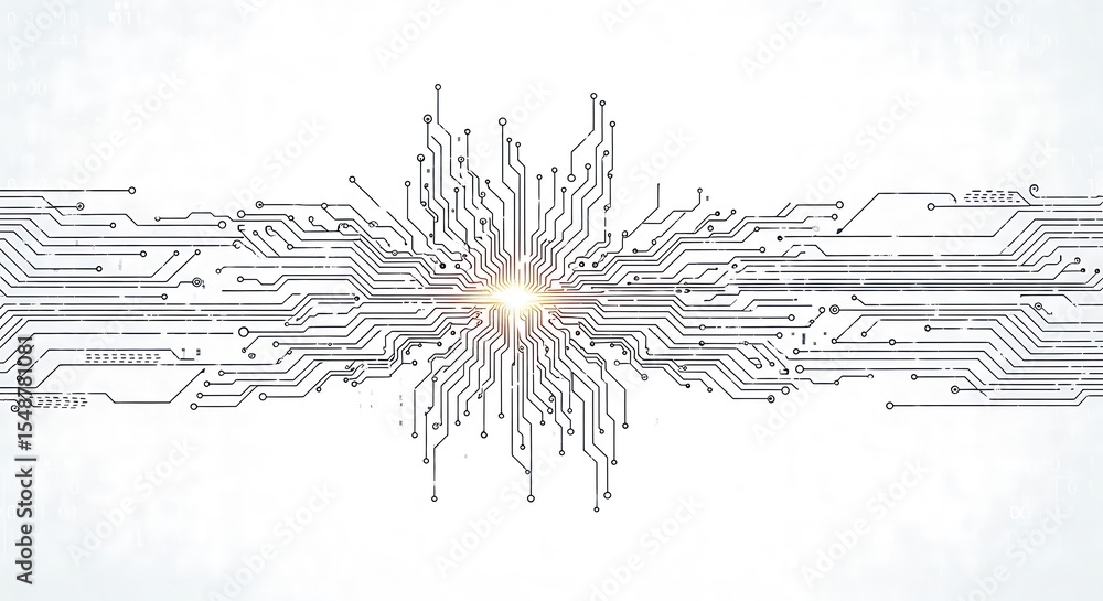 Poster abstract circuit board design high-tech technology background image, digital network, electronic con