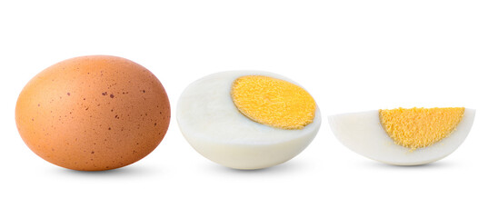 boiled egg   isolated on transparent png (Image from camera)