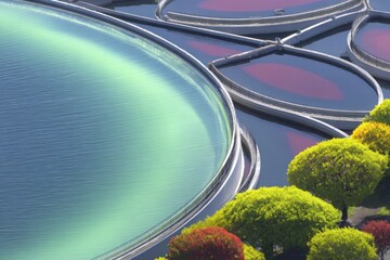 Water treatment ponds