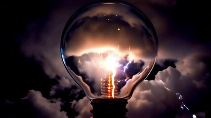 Dramatic Electric Bulb affecting the nature - Powered by Adobe