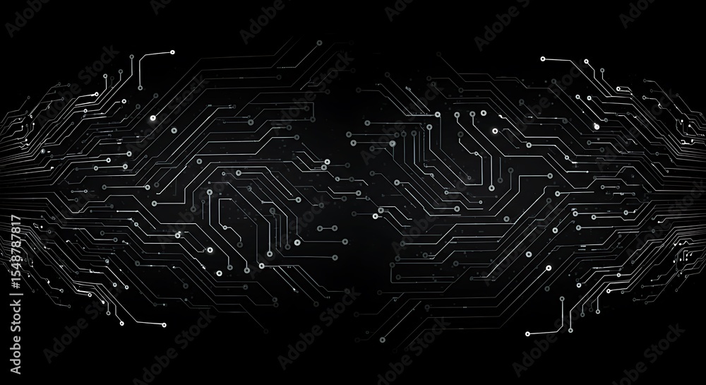Aufkleber abstract circuit board design high-resolution technology background image