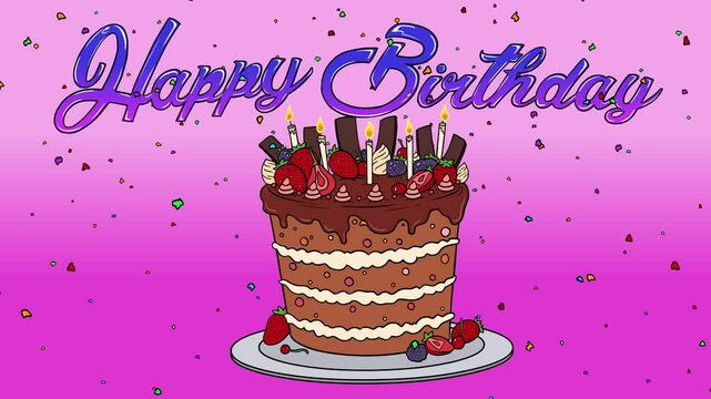 Happy Birthday Cake Celebration