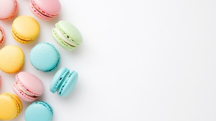 Obraz premium Colorful macarons display