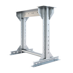 Steel frame structure for industrial use in modern design  