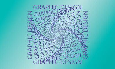 Abstract blue and green background with circular pattern and decorative design elements