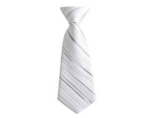  Formal necktie with bold stripe pattern, isolated fashion accessory PNG