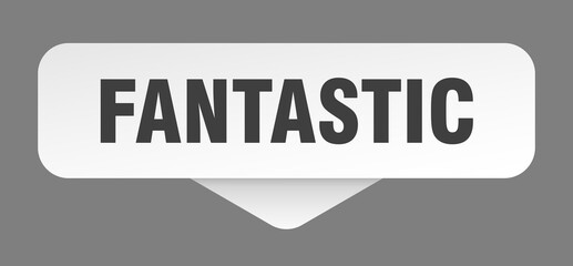 fantastic sticker. fantastic sign isolated on gray background