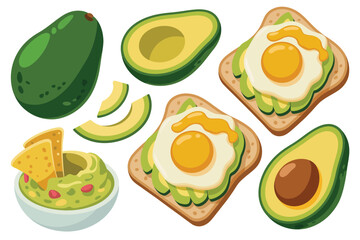 Avocado Toast with Fried Egg and Guacamole