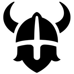 Simple viking logo silhouette