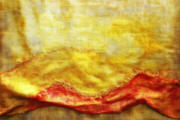 Textured Fabric with Warm Color Transitions