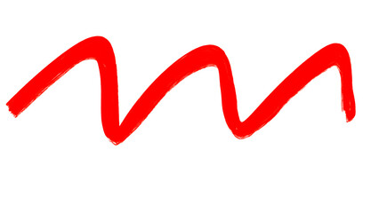 Fototapeta premium Red Zigzag Line: Abstract Graphic Design Element