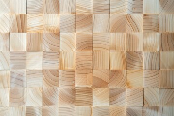 Natural Wood Mosaic Pattern with Light Brown Tones and Subtle Grain Texture Ideal for Backgrounds and Decorative Designs in Various Projects