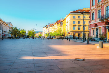 Warsaw old city center near Vistula river.