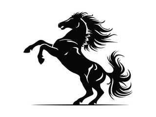 Very Beautiful Horse Slhouette Design